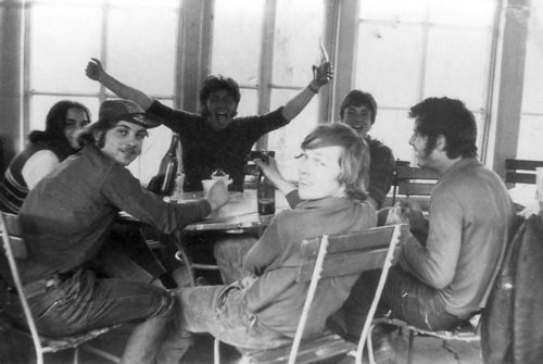 Zleva Tomková, Sajdl, zdivočelý Konrád, Mládek, Rakouš a Staněk, 1969
