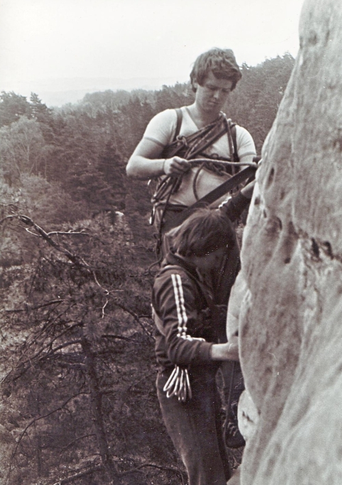 Normálka Kapelník, M.Peč a R.Balek 1980 (z archivu Miroslava Peče)
