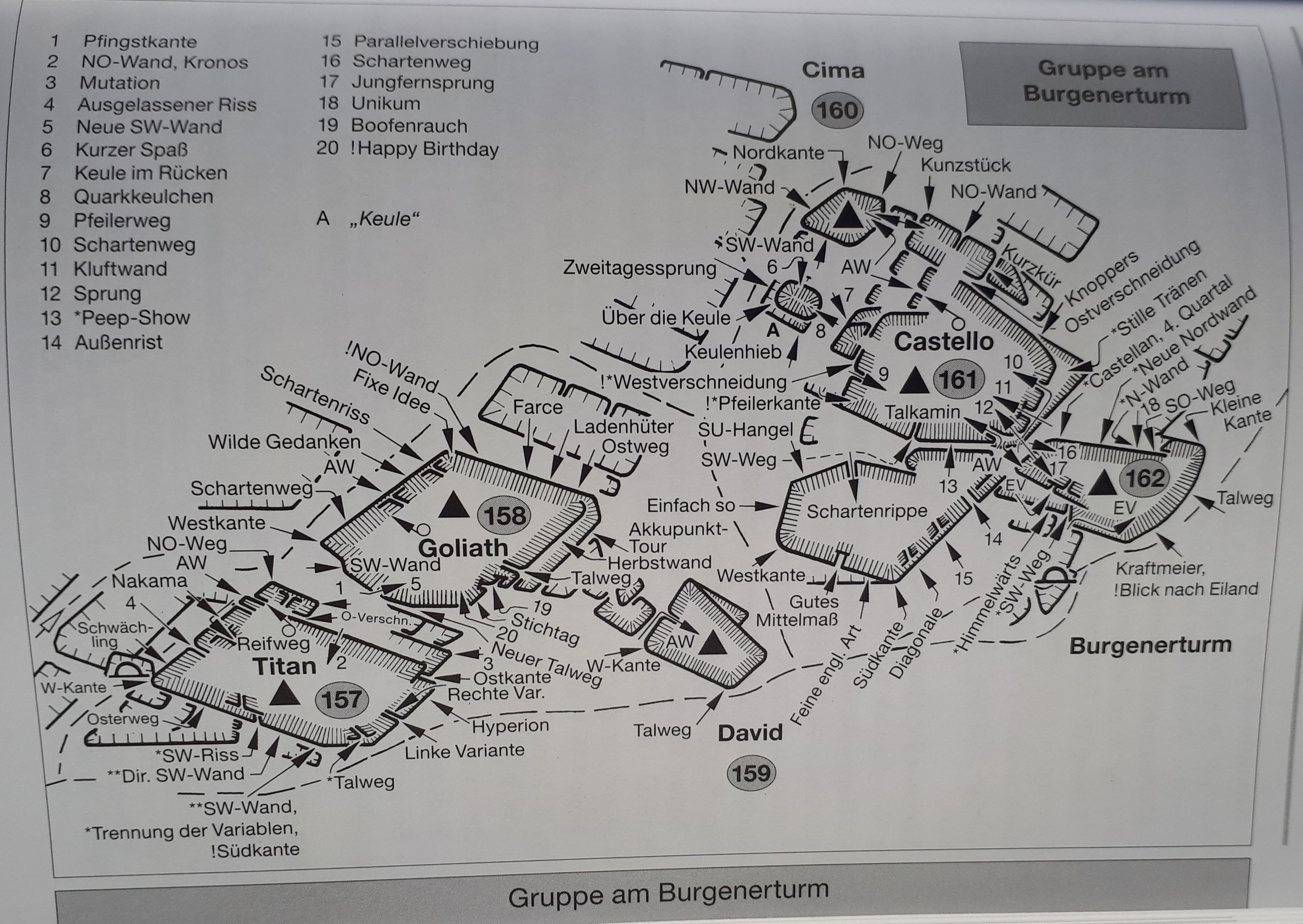 oblast: Saské Švýcarsko (Německo), sektor: Bielatal, skála: BURGENERTURM